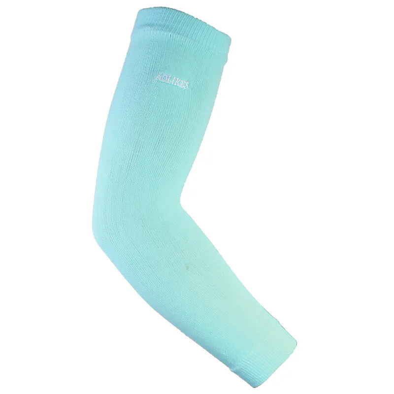 Sky blue AOLIKES 1 шт. гетры для рук эластичные баскетбольные рукава волейбольные повязки дышащие велосипедные налокотники Поддержка сжатия - Цвет: Sky blue