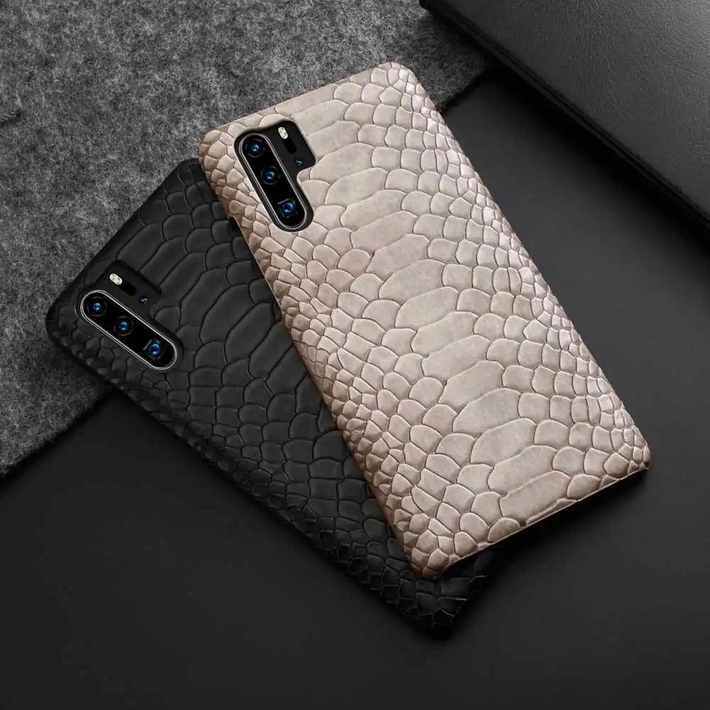 Boucho кожаный чехол для телефона из змеиной кожи для huawei P30 P20 lite Pro mate 20 RS P30lite P20pro P20lite P30pro 20RS жесткий чехол из поликарбоната