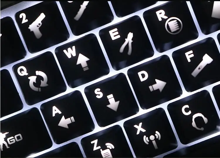 1 комплект ABS CSGO механическая клавиатура колпачки личности прозрачный носимая клавиша