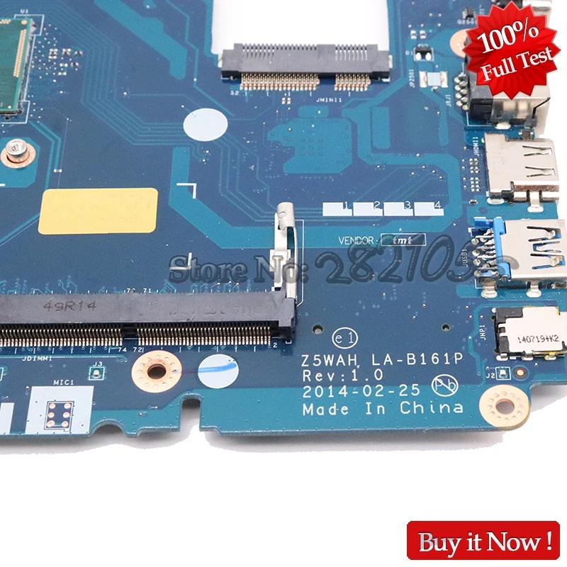 Материнская плата NOKOTION Z5WAH для ноутбука Acer aspire LA-B161P E5-531 NBML811005 NB.ML811.005 SR1EB E5-571 DDR3L |