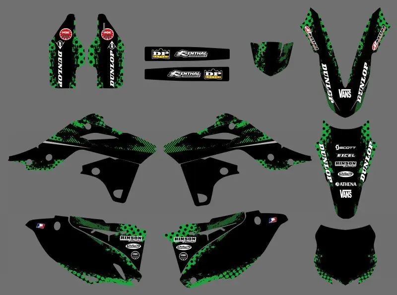 Графические наклейки и для Kawasaki KX250F KXF250 KX 250F KXF 250 2013 2014 Team|Наклейки стикеры| |