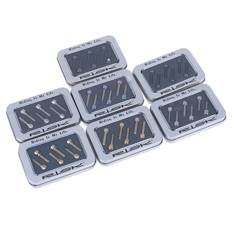 6 шт. Винт С Титановым болтом для велосипедного ствола велосипедный Сверхлегкий