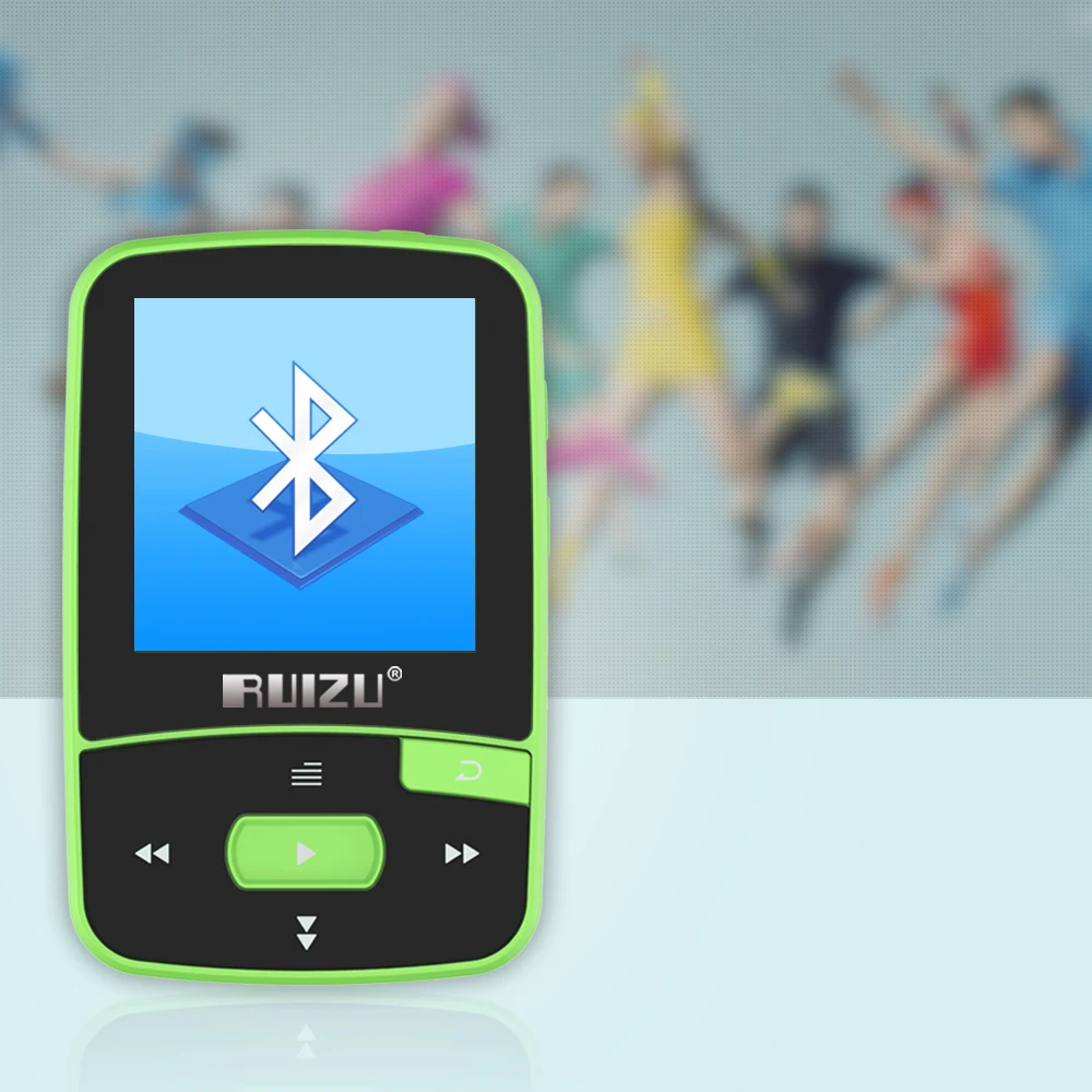8 ГБ/16 ГБ Mini Bluetooth MP3 музыкальный плеер с клипсой Поддержка SD карты, FM радио, запись, электронная книга, шагомер бесплатным одаренных повязки