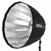 in stock godox portable p90l 90cm deep parabolic softbox bowens mount studio flash speedlite reflector photo studio softbox