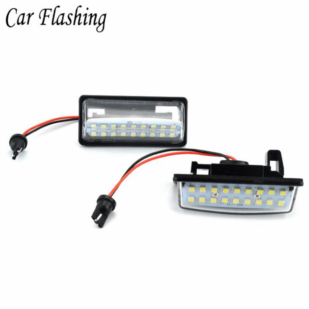 2x без ошибок 18 3528 SMD светодиодный номерной знак лампа автомобильный светильник