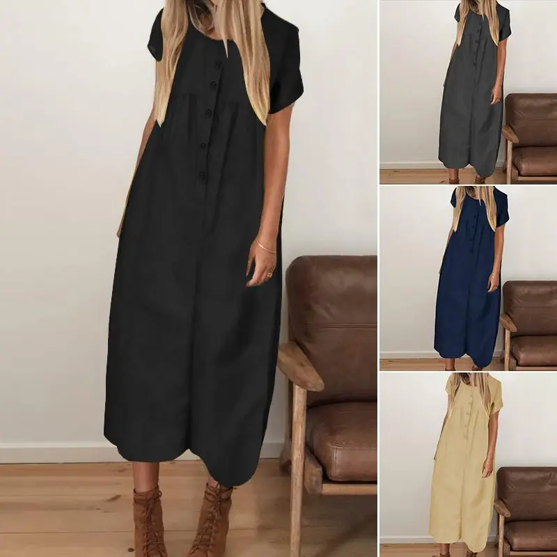 VONDA Casual Rompers Women Jumpsuits 2021 Vintage Short Sleeve Calf-Length Playsuit Wide Leg Pants Plus Size Overall Trousers | Женская