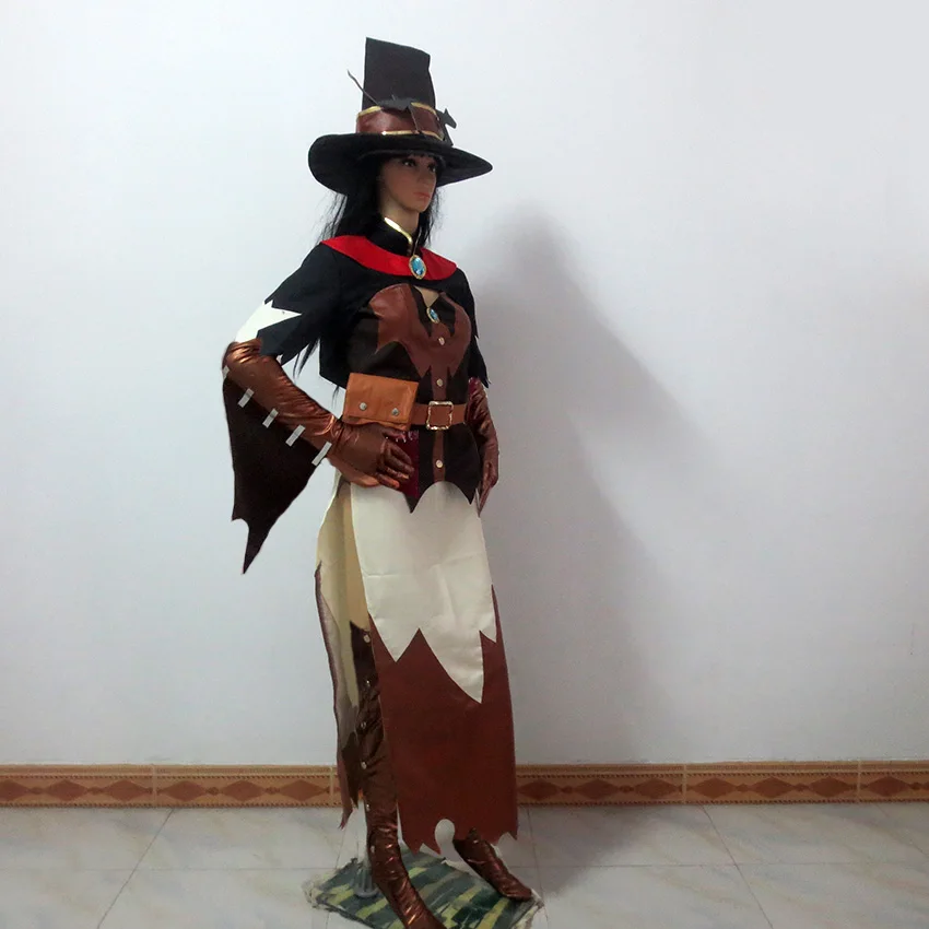 Женский костюм для косплея с шляпой любого размера|dress cosplay|cosplay costumewitch halloween |