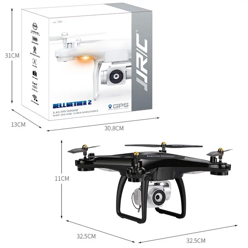 JJR/C H68G gps Дрон камера 1080P HD 5G Wifi FPV Квадрокоптер компас автоматический контроль RC вертолет профессиональные дроны