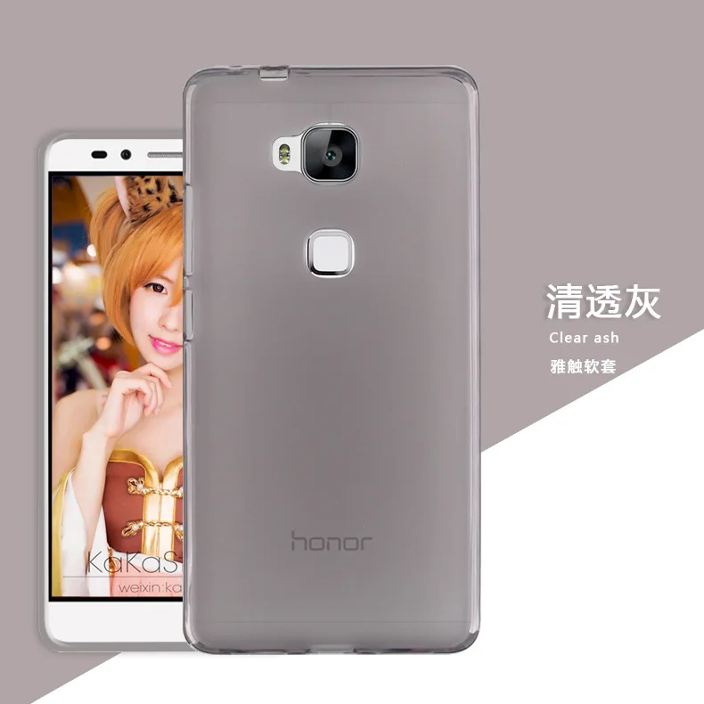 High Quality Soft Matte Pudding TPU Gel Silicone Rubber Case Cover For Huawei Honor 5X |