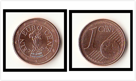 Австрия ЕС 1 евро центы монеты Оригинальные европейские UNC новый | Дом и сад