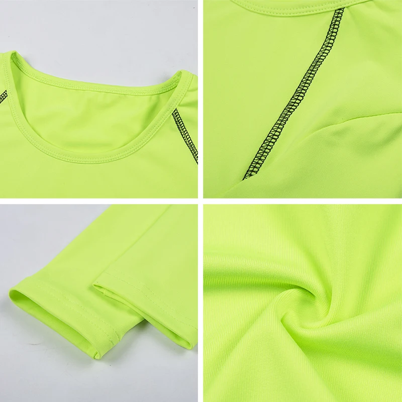 CHRLEISURE модная флуоресцентная Футболка женская футболка с длинным рукавом