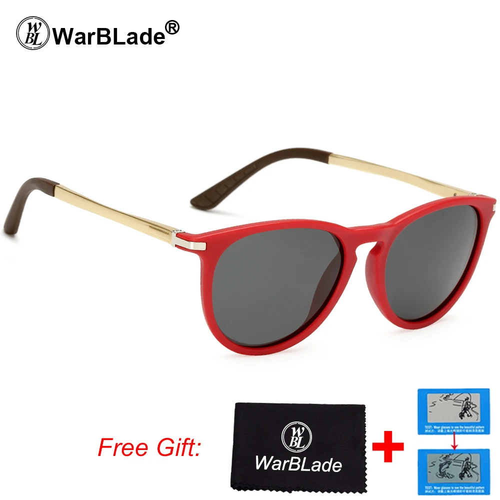 black red WarBLade, женские солнцезащитные очки, поляризационные, солнцезащитные очки для женщин, Ретро стиль, черные, красные, солнцезащитные очки, UV400, очки, аксессуары, Polaroid 7033 - Цвет линз: black red