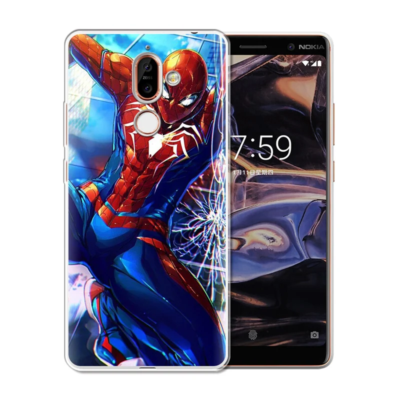 Joker venom marvel Человек-паук Железный человек для Nokia 1 3 5 8 6 2 7 Plus 9 X6 2018 X7 X3 чехол |