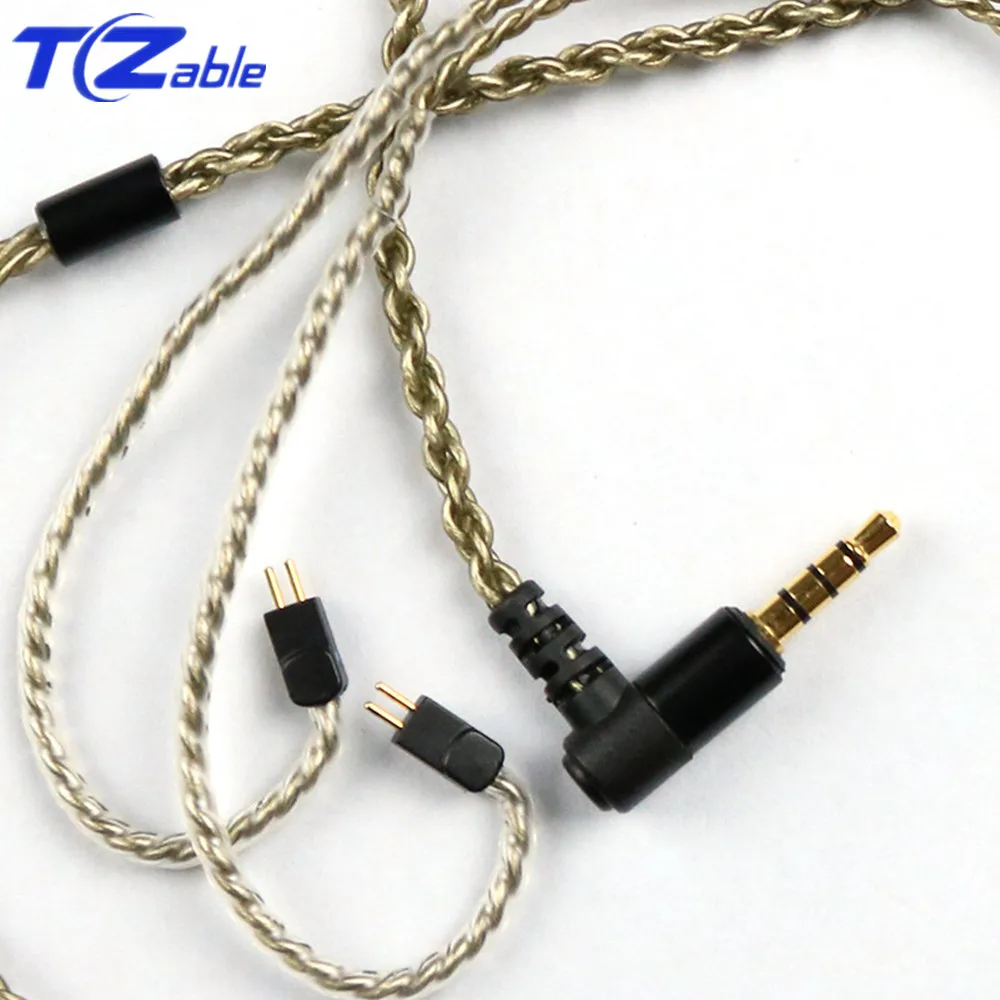 AUX 3,5 мм аудио кабель HiFi кабель для наушников С микрофоном для A2DC Pin ls50 ls70 ls200 ls300 e40 e50 кабель для обновления наушников «сделай сам»