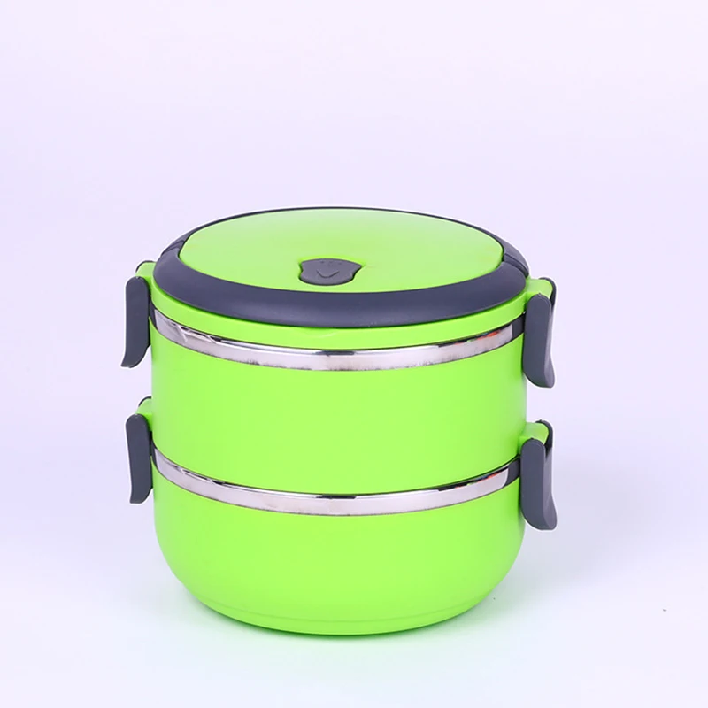 Ланч-бокс с термоиоляцией коробка из нержавеющей стали Bento Box для детей Ланчбокс круглый портативный наружный для пикника школьные контейнеры для еды
