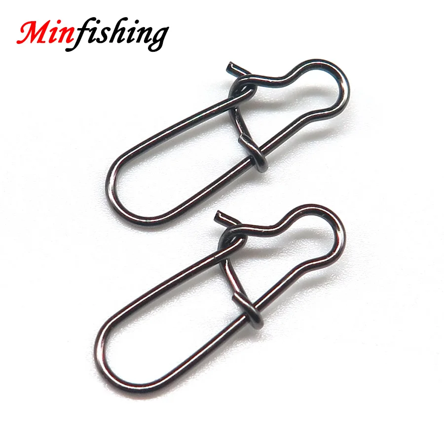 Minfishing 25 ~ 50 шт. рыболовные штырьки зажимы соединитель защелки замок безопасности