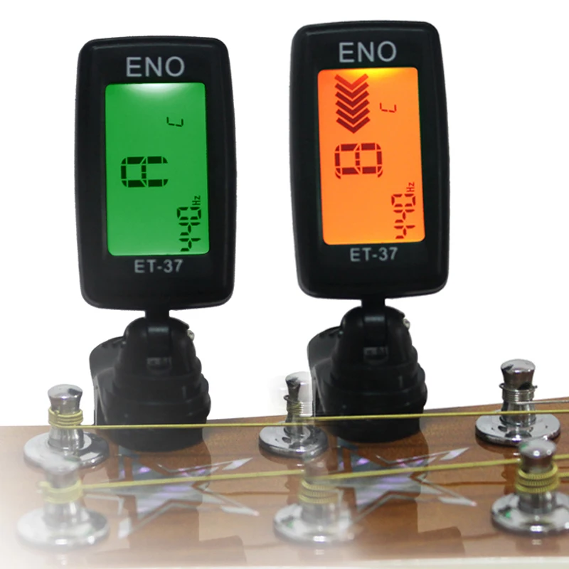 

Wholesale 150pcs/CTN ENO ET-37 Digital Tuner for Guitar, ukulele, Violin, Bass and Chromatic Mini LCD Music Instrument Free Ship