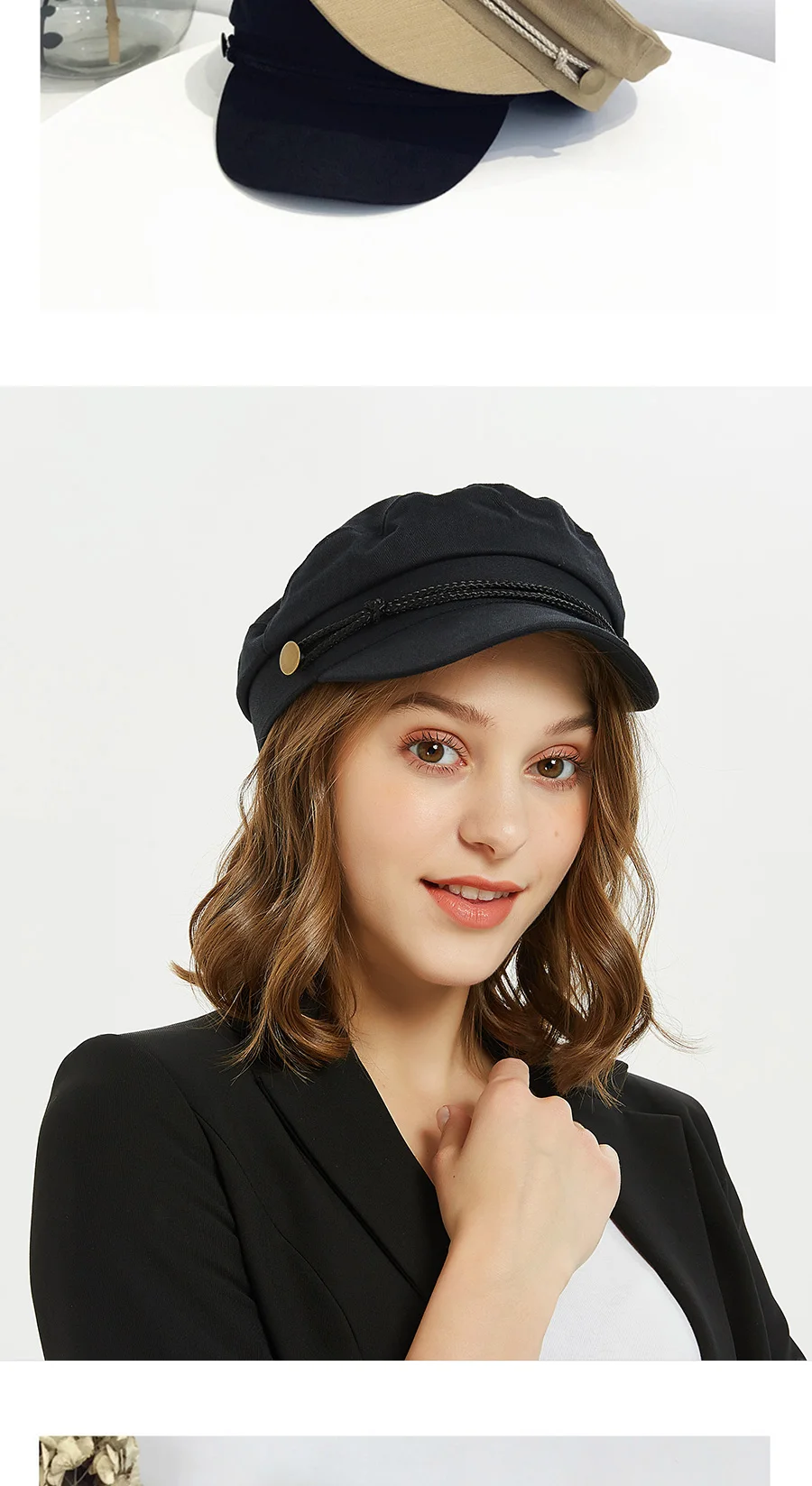 [FEILEDIS] женские военные шапки, матросские кепки, плоская кость, Casquette Militaire, модные украшения, капитан, хлопковые кепки в военном морском стиле, LR-03