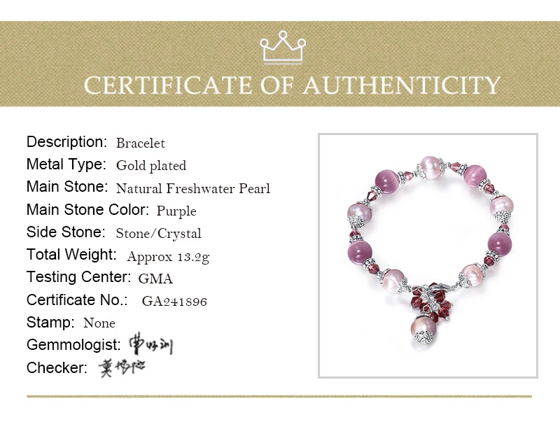 DAIMI Purple Natural Pearl Bracelets Trendy Adjustable Style Agate Bracelet Colorful Stone Jewelry 5 Color For Choose Big Size
