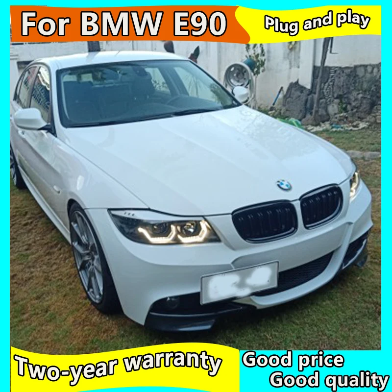

Car Headlight for BMW E90 330I 320I 318i led Angel Eyes headlight 2005-2012 year E90 Headlighs DRL++Turn Signal+Brake+Reverse