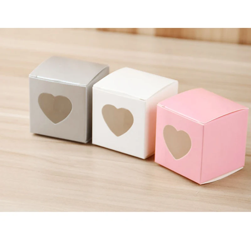 Подарочные коробки для конфет в виде сердца 50 шт.|Подарочные сумки и упаковка| |
