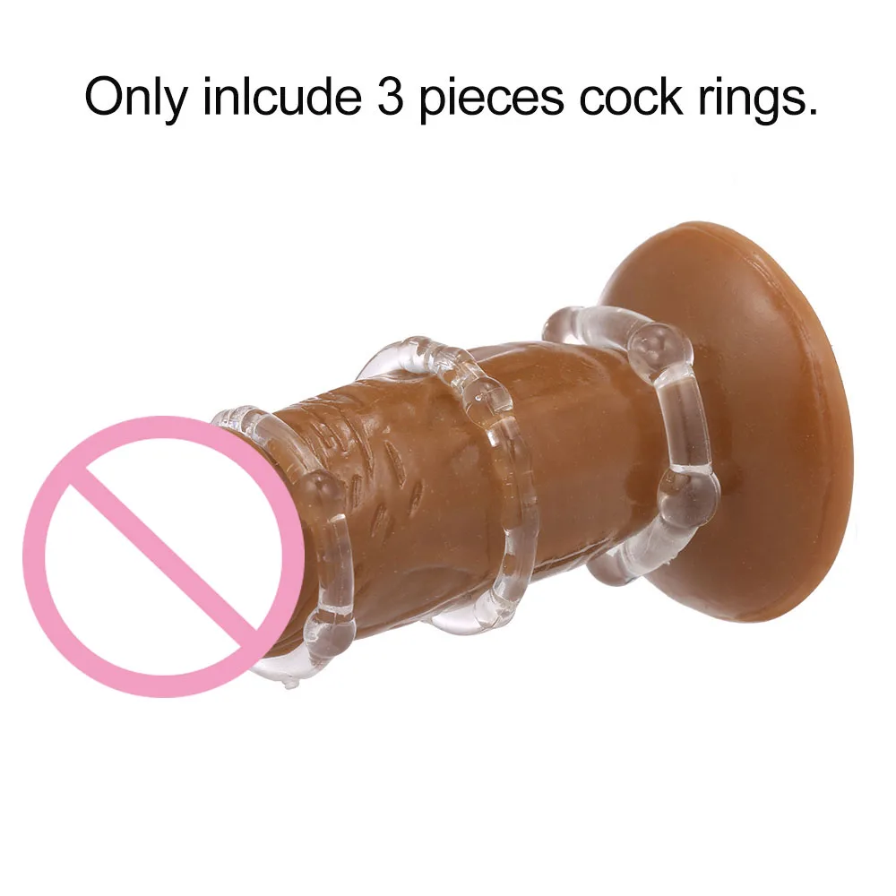 3 шт./компл. силиконовые кольца на член с задержкой времени эякуляции пенис для