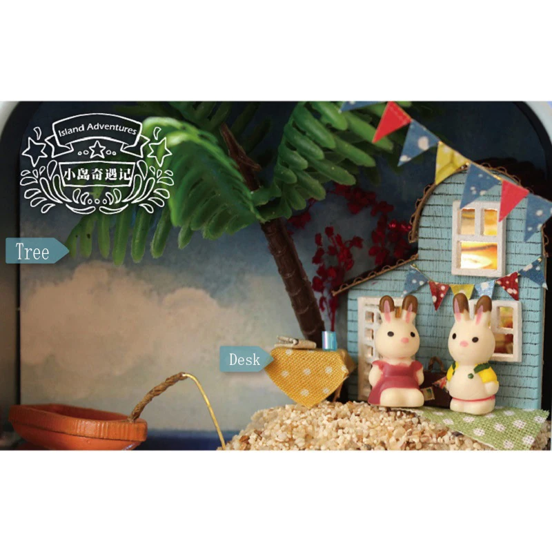 3D светодиодный светильник Diy деревянная миниатюрная театральная головоломка