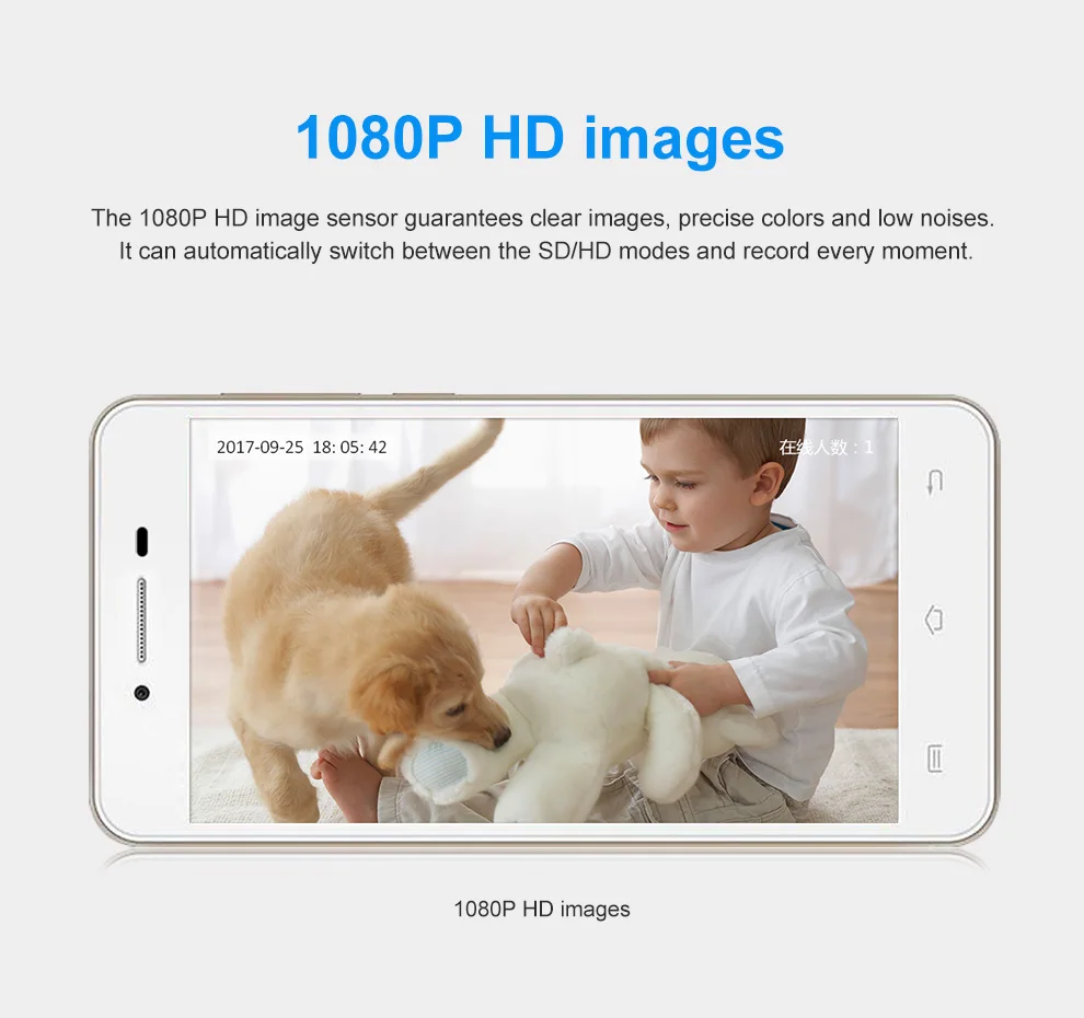 Meisort K5 1080 P 2.0MP Wi-Fi IP Камера Bluetooth Динамик IP камера инфракрасная Ночное видение охранных системах видеонаблюдения Камера s