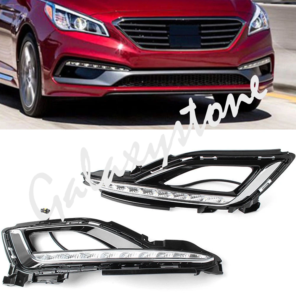 Набор светодиодных дневных ходовых огней сигнальная лампа для Hyundai Sonata LF 2015