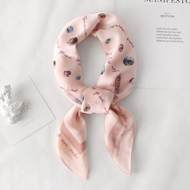 Новинка 2019 модный квадратный шарф женские шелковые шарфы и обертывания Дамский