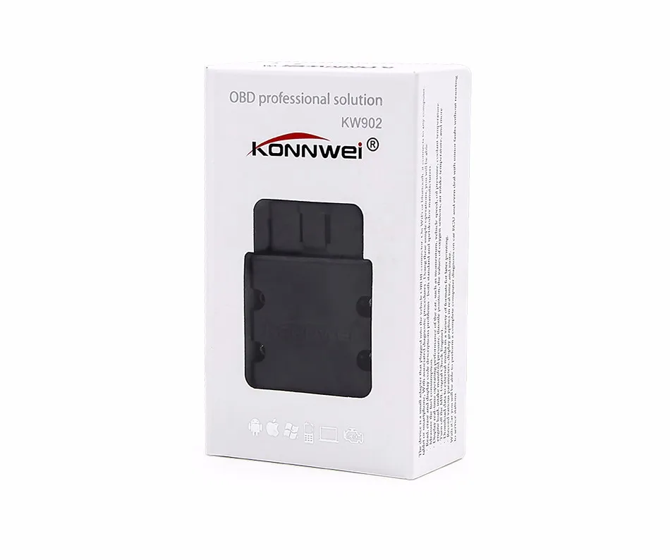 KONNWEI KW902 ELM327 V1.5 Wifi IOS/Android PIC18f25k80 чип OBDII считыватель кодов ELM 327 автоматический сканер OBD2 диагностический инструмент iphone
