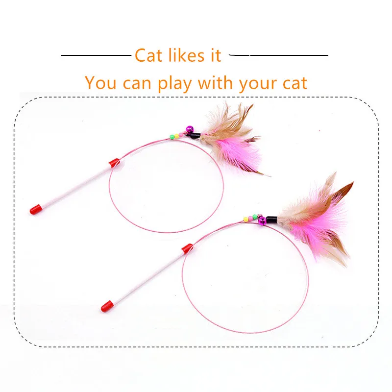 Новая мода 100 см длинные качество pet cat игрушечный колокольчик новый дизайн птичье