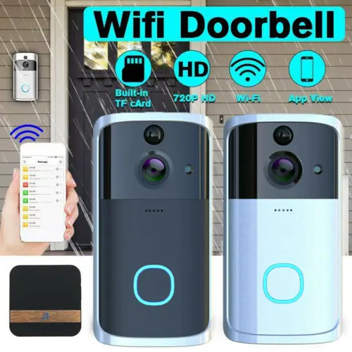 1080P умный WIFI дверной звонок безопасности беспроводной визуальный домофон запись