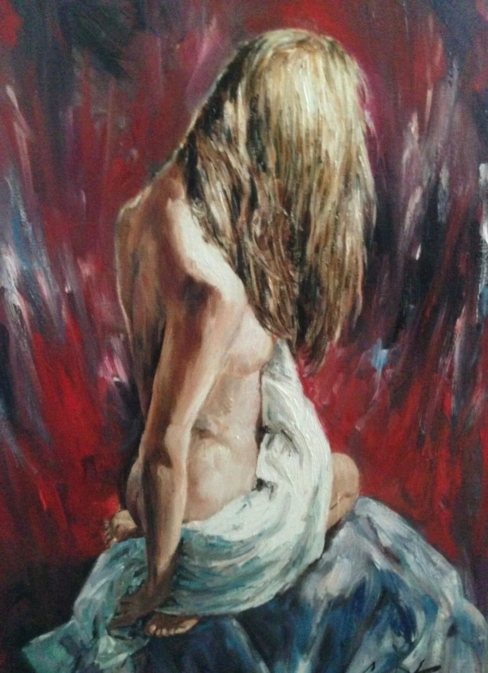 100% ручная роспись редкий оригинальный Гордон Кинг &quotудивляющие мысли&quot