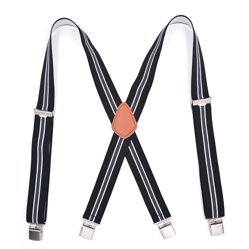 Подтяжки мужские в полоску из полиэстера 1 38 X back|male suspenders|striped suspenderssuspenders adult |