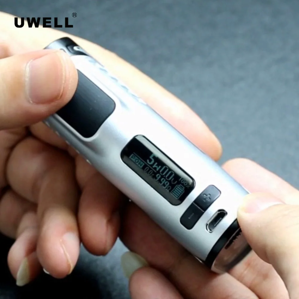 Оригинал Uwell Hypercar Mod Box 80 Вт подходит для No 18650 батарея мод Whirl Танк Vaper распылитель