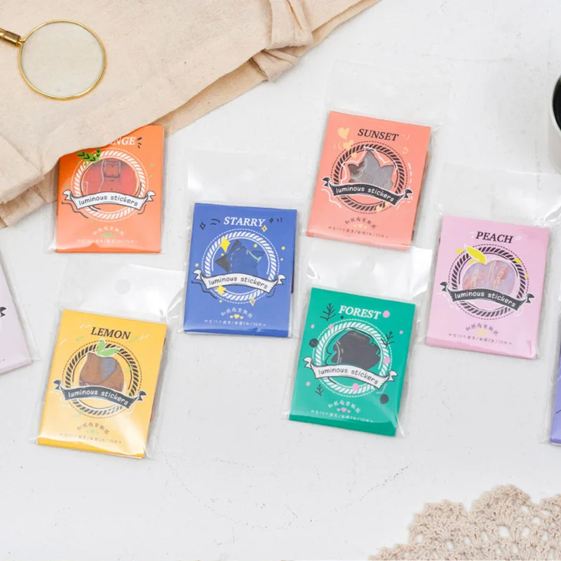 30 шт Kawaii светящаяся Звездная наклейка Милая канцелярская s Bullet бумага для журнала