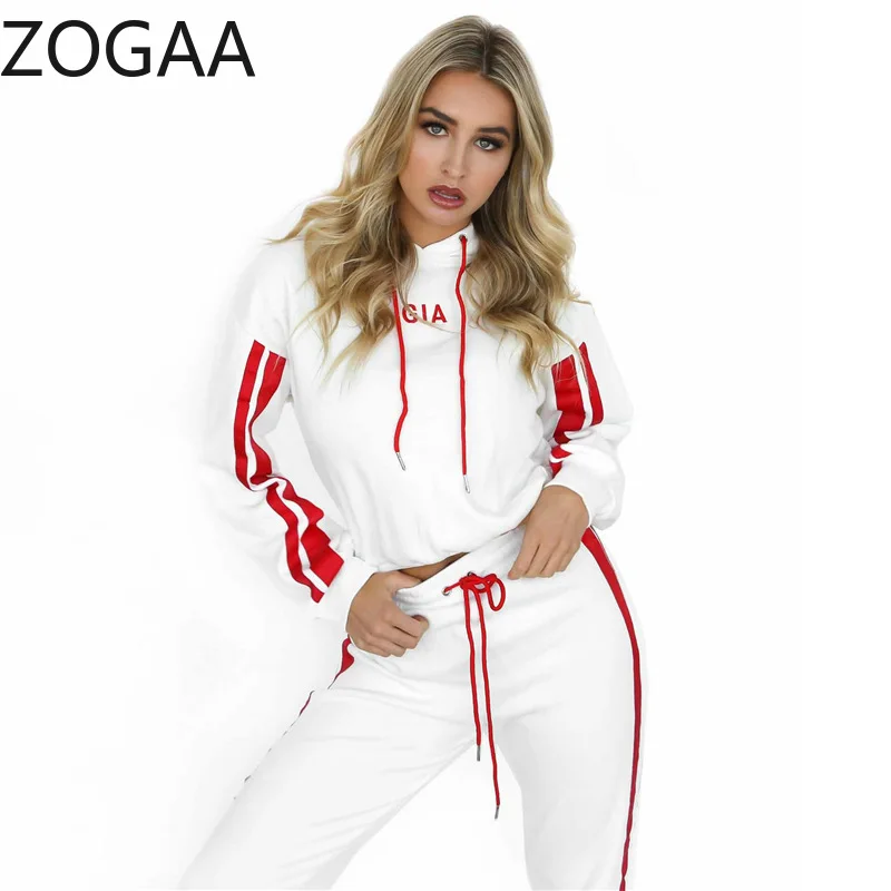 ZOGAA женский спортивный костюм комплект из двух предметов повседневная