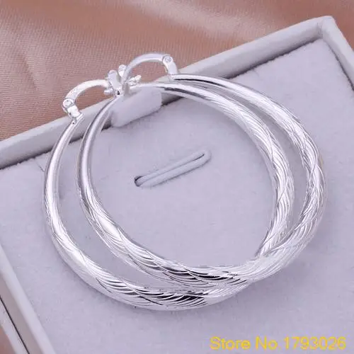 Women's Simple Style Circle Silver Plated Fashion Earrings Drops Dangles 4TO6 | Украшения и аксессуары