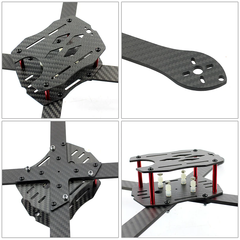 DIY RC Drone Pro SP Racing F3 300 мм 2,4 г 10CH передатчик карбоновая рамка бесщеточная 700TVL камера с FPV дисплеем Квадрокоптер