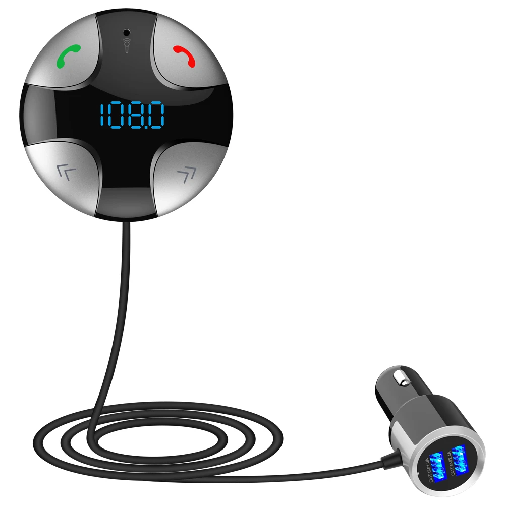 Bluetooth FM модулятор Hands free автомобильный комплект mp3 плеер с цифровым светодиодным