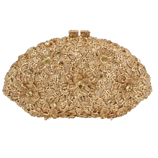 gold clutch bag Клатч со стразами, Сумка с кристаллами, цвет шампанского, Свадебная женская вечерняя сумочка, блестящие женские вечерние сумочки, сумочка на выпускной вечер SC282 - Цвет: gold clutch bag