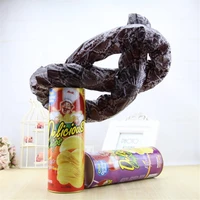 1pc practical gag funny joke tricky toy halloween prank trick prop mischief turd gag gift potato chip can jump spring snake toy