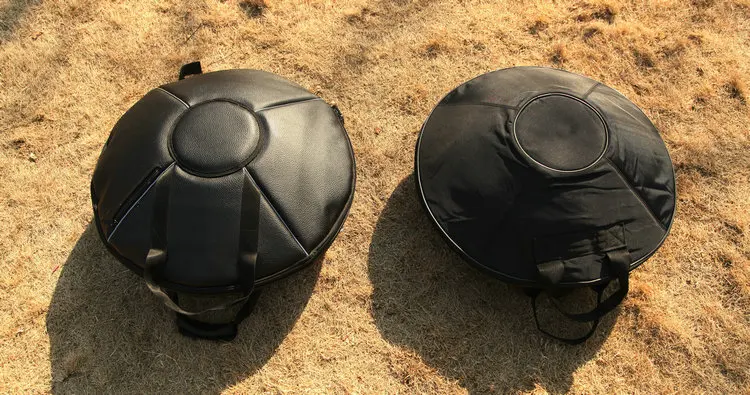 Кожа повесить барабан сумка защиты HandPan чехол Крышка черный цвет утепленные Повесьте Обложка плечевой ремень