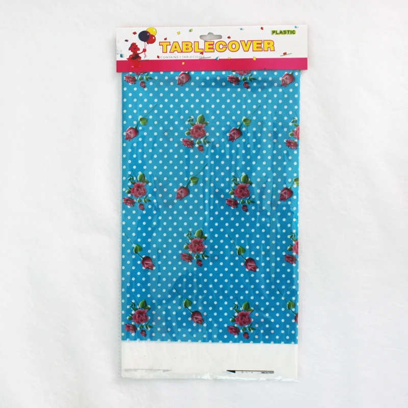 Одноразовая Водонепроницаемая скатерть пластиковая с розами 180*108 см | Дом и сад