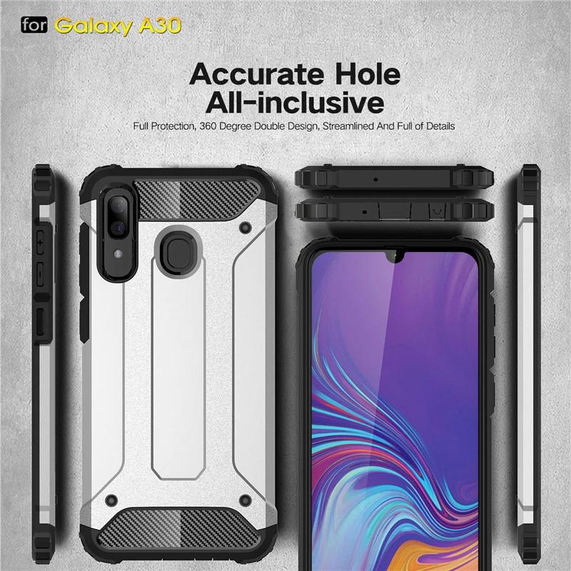 Для Samsung Galaxy A30 чехол двухслойный TPU PC Heat Dispacthion полная защита защитный для