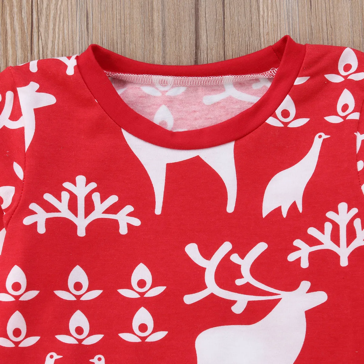 2018 Canis детские красные рождественские топы с длинными рукавами и изображением