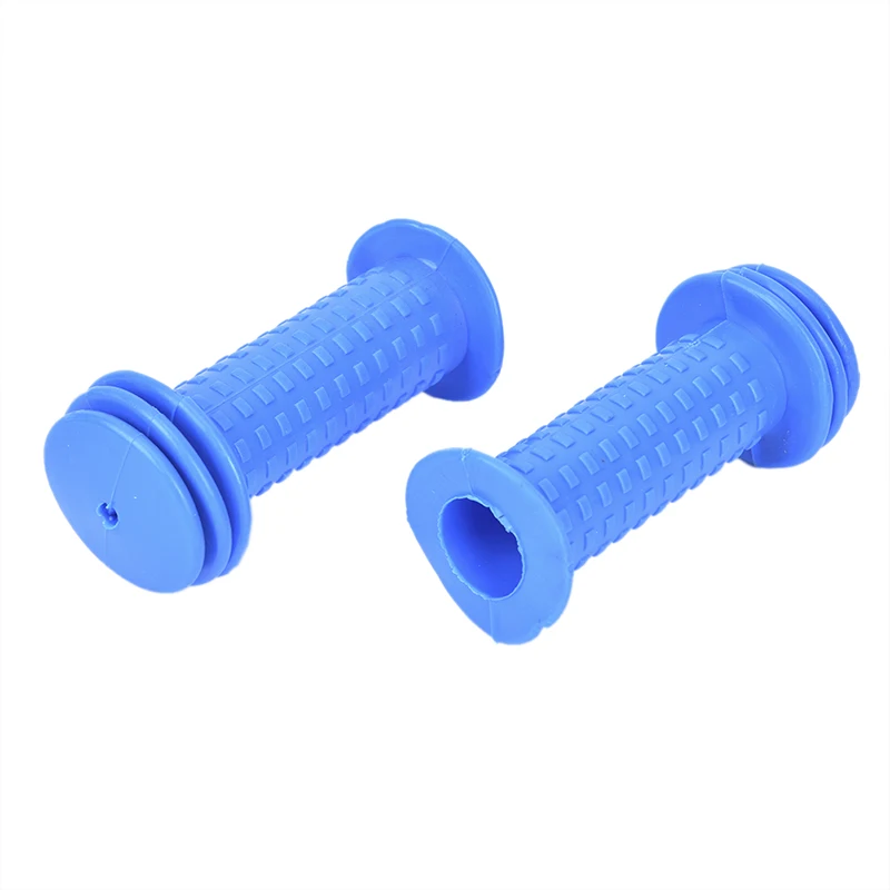 Dark blue Противоскользящий Руль резиновые Упоры для рук на руль велосипеда ручки для велосипедного руля детская велосипедная ручка мотоцикла Аксессуары для велосипеда 1 пара - Цвет: Dark blue