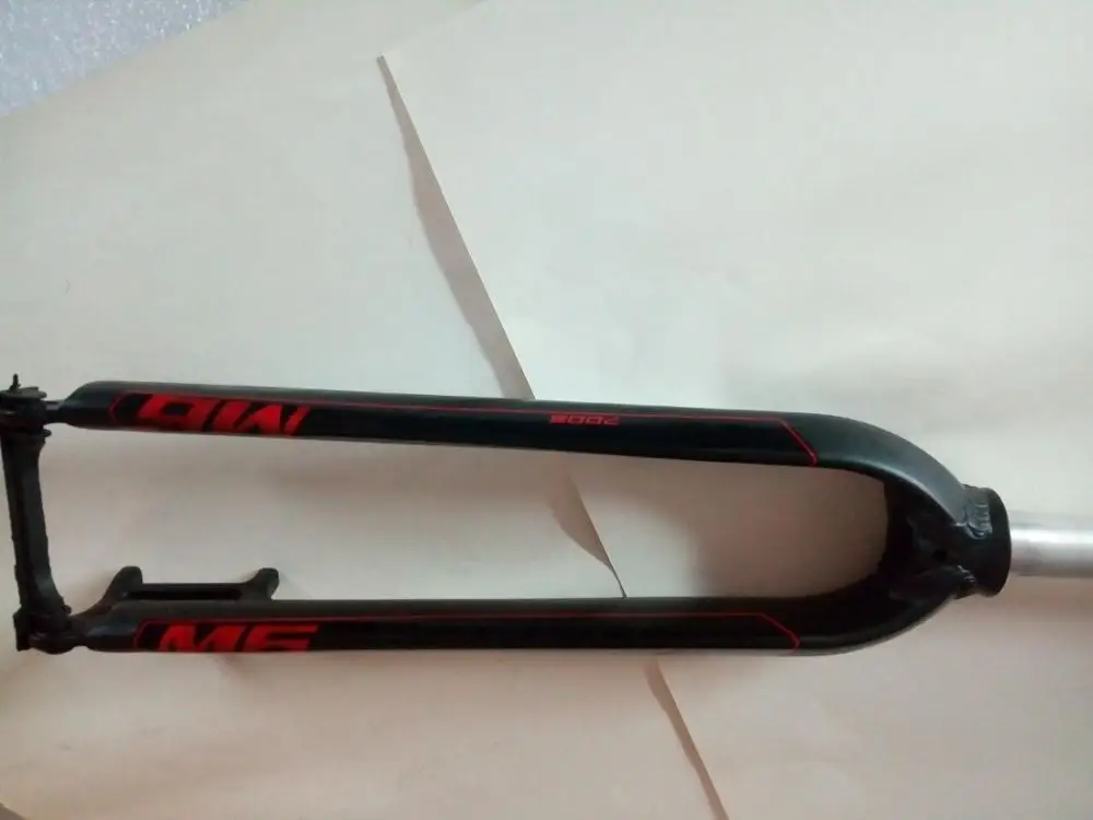 Mosso M6 M5E M5EV M3 дорожный MTB Горный для дисковых и V тормозных вилок 2" 27,5" 2" велосипед Передняя жесткая вилка Обновление от FK26-MD2 MD5 - Цвет: M6 matte black red