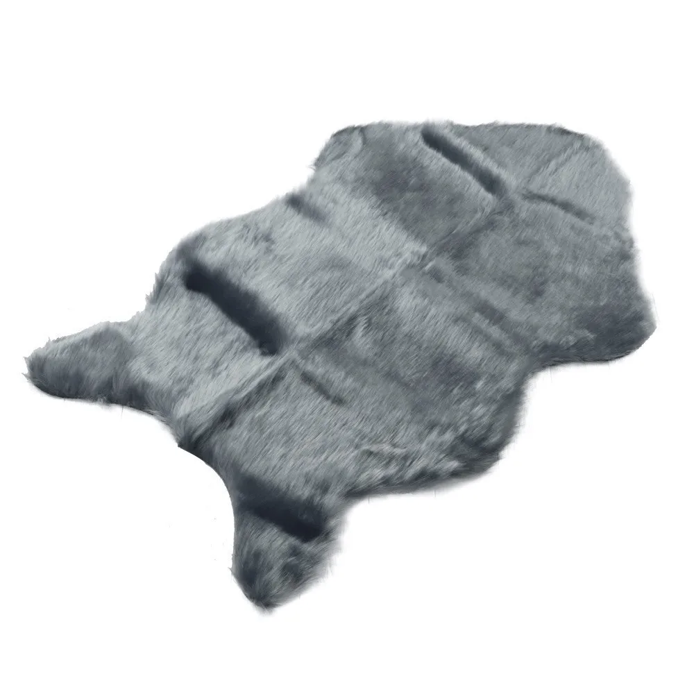 2017 Высокое качество искусственная шерсть мягкая овчина коврик стул теплый мех